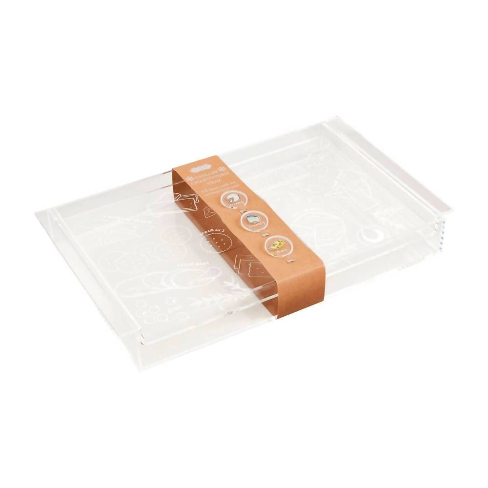 NEW MUDPIE acrylic charcuterie chiller tray in clear